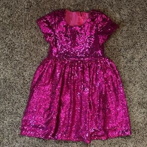 Sparkling Pink Sequin Dress